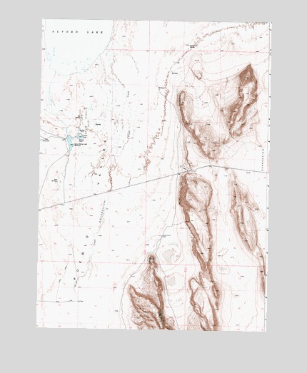 Borax Lake, OR USGS Topographic Map