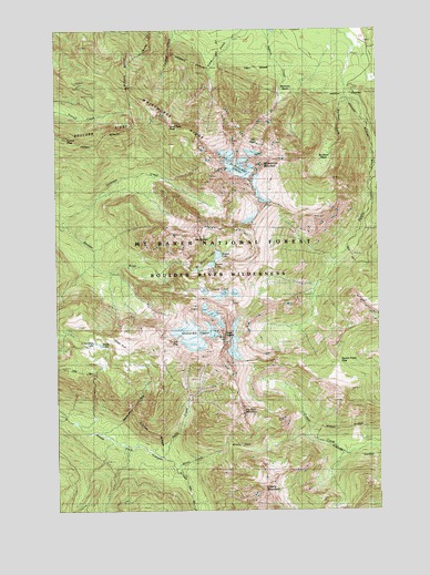 Whitehorse Mountain, WA USGS Topographic Map