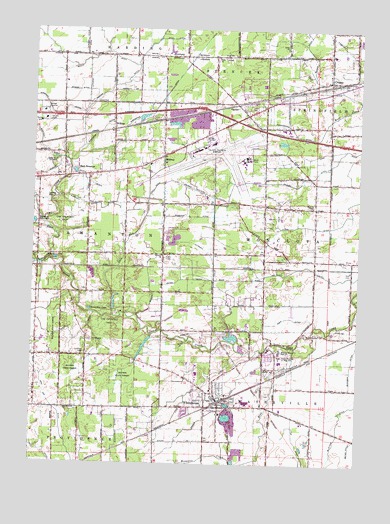 Whitehouse, OH USGS Topographic Map