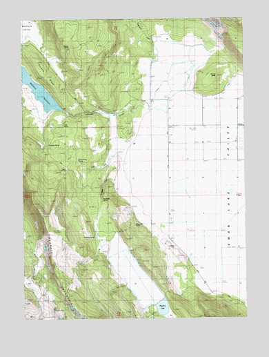 Whiteline Reservoir, OR USGS Topographic Map