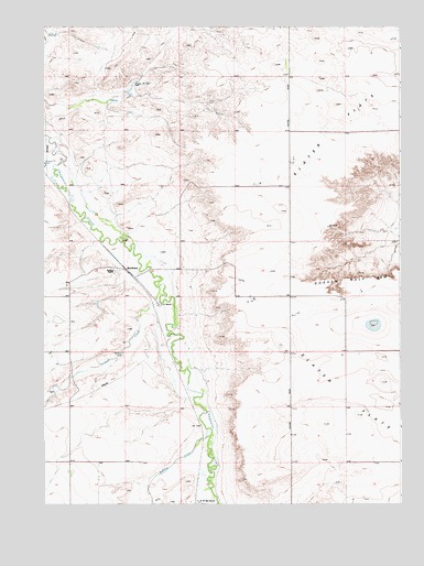 Bordeaux, WY USGS Topographic Map