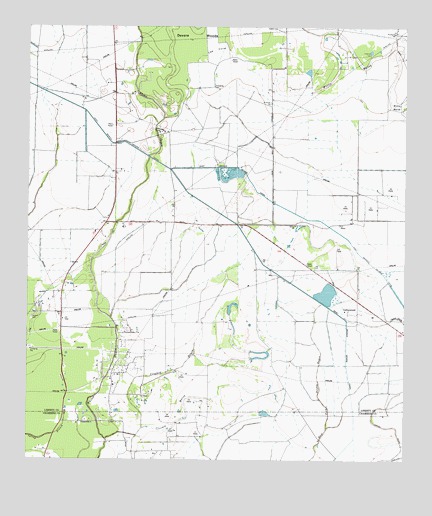 Whites Bayou, TX USGS Topographic Map
