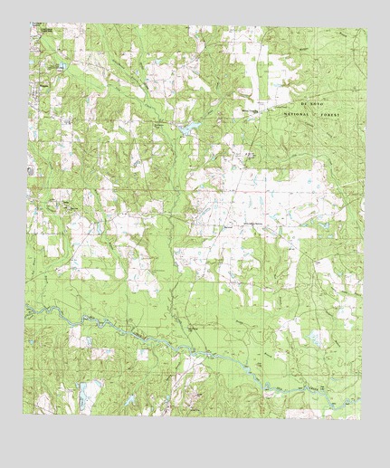 Whites Crossing, MS USGS Topographic Map