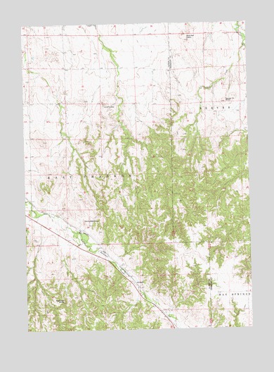Bordeaux, NE USGS Topographic Map