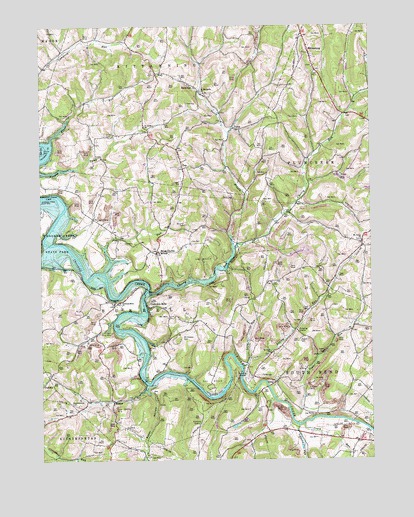 Whitesburg, PA USGS Topographic Map