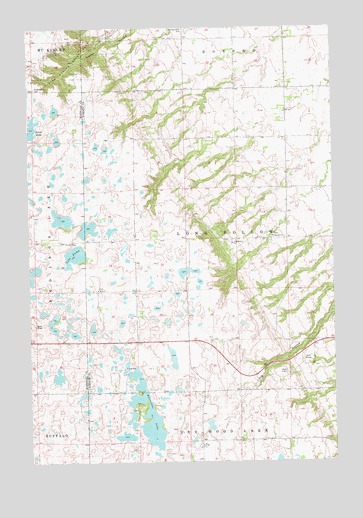 Whitestone Lake, SD USGS Topographic Map