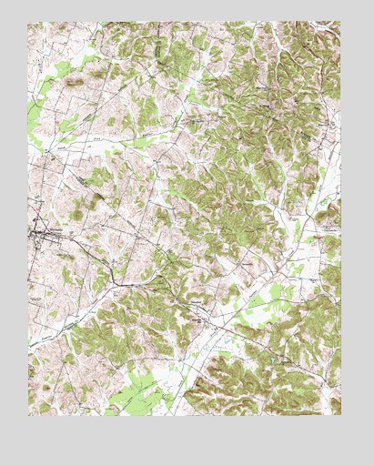 Whitesville, KY USGS Topographic Map