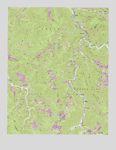 Whitesville, WV USGS Topographic Map
