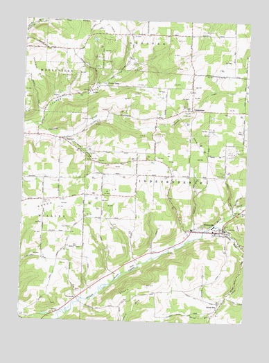 Whitesville, NY USGS Topographic Map