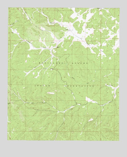 Whitetail, NM USGS Topographic Map