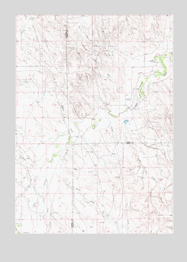 Whitetail Creek NE, WY USGS Topographic Map