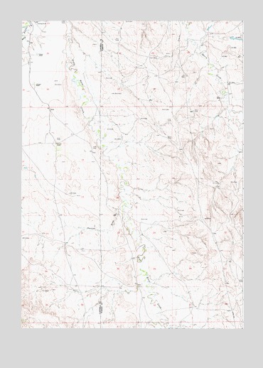 Whitetail Creek SE, WY USGS Topographic Map