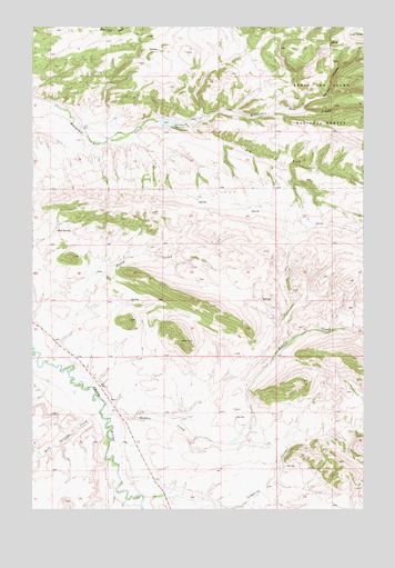 Whitetail Reservoir, MT USGS Topographic Map