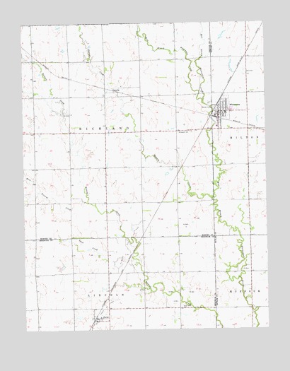Whitewater, KS USGS Topographic Map