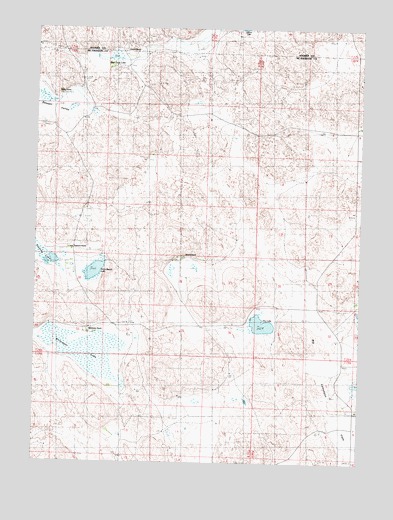 Whitewater Lake, NE USGS Topographic Map
