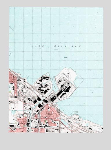 Whiting, IN USGS Topographic Map