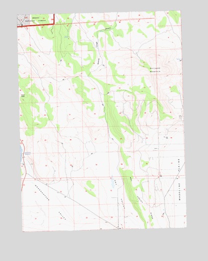 Whitinger Mountain, CA USGS Topographic Map