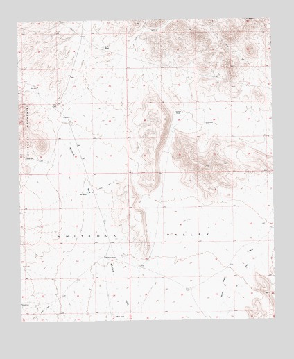 Whitlock Mountains NE, AZ USGS Topographic Map