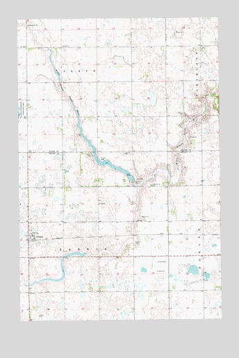 Whitman, ND USGS Topographic Map