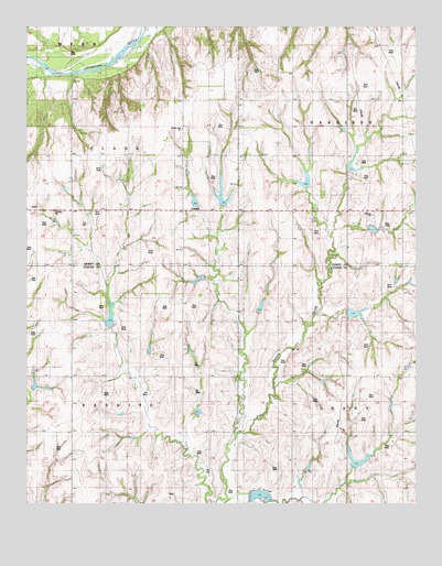 Aledo, OK USGS Topographic Map