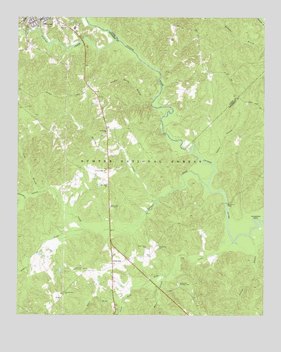Whitmire South, SC USGS Topographic Map