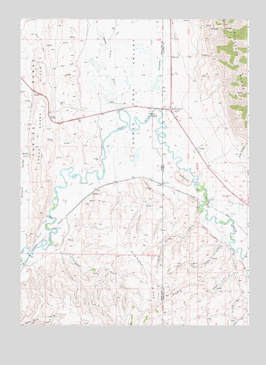 Border, ID USGS Topographic Map