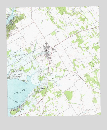 Whitney, TX USGS Topographic Map