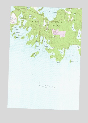 Whitney Bay, MI USGS Topographic Map