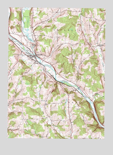 Whitney Point, NY USGS Topographic Map
