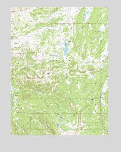 Whitney Reservoir, UT USGS Topographic Map