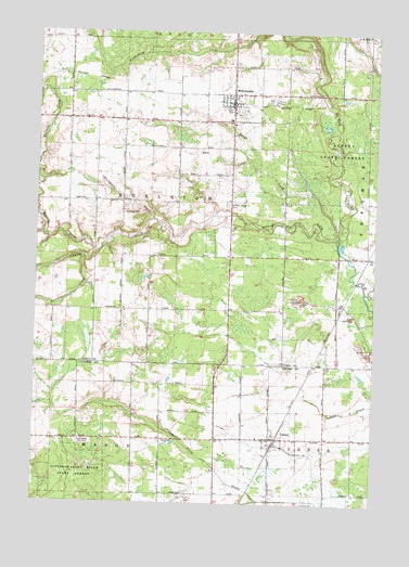 Whittemore, MI USGS Topographic Map