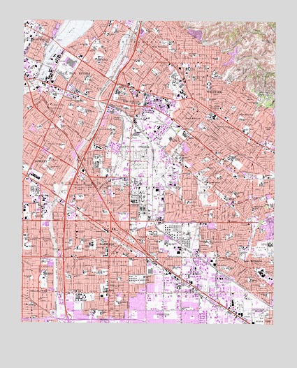 Whittier, CA USGS Topographic Map