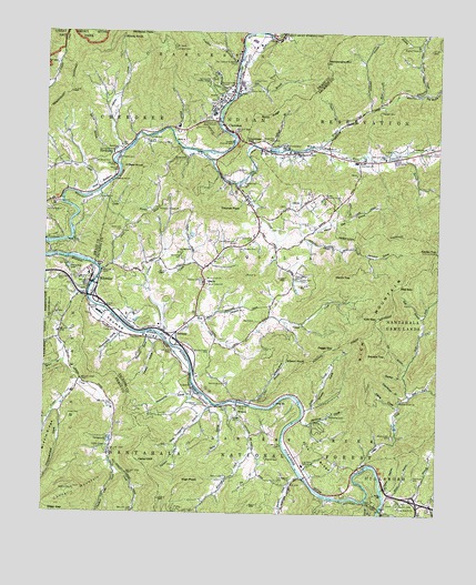 Whittier, NC USGS Topographic Map