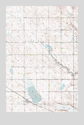 Bordulac, ND USGS Topographic Map