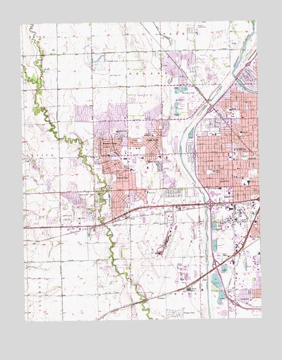 Wichita West, KS USGS Topographic Map