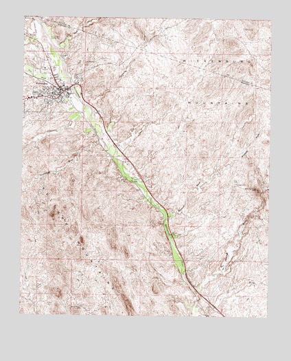Wickenburg, AZ USGS Topographic Map