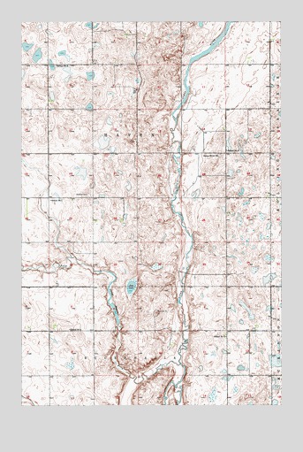 Bordulac NE, ND USGS Topographic Map