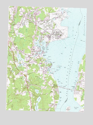 Wickford, RI USGS Topographic Map