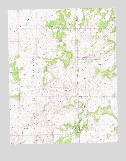 Wickiup Canyon, UT USGS Topographic Map