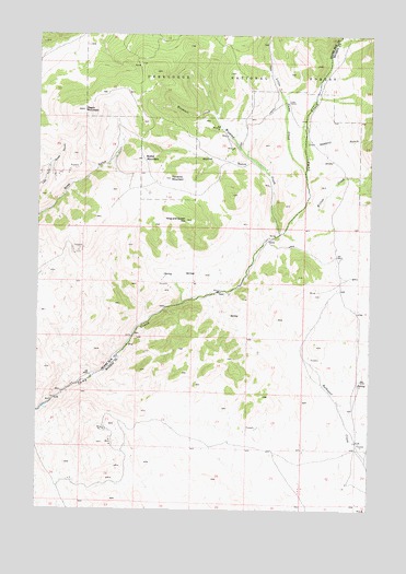 Wickiup Creek, MT USGS Topographic Map