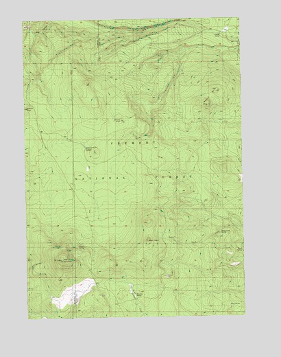 Wickiup Spring, OR USGS Topographic Map