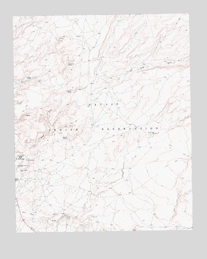 Wide Ruins, AZ USGS Topographic Map