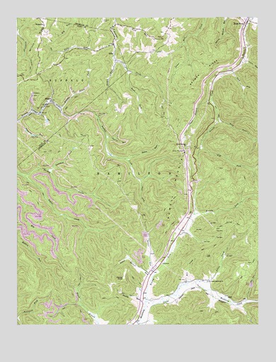 Widen, WV USGS Topographic Map