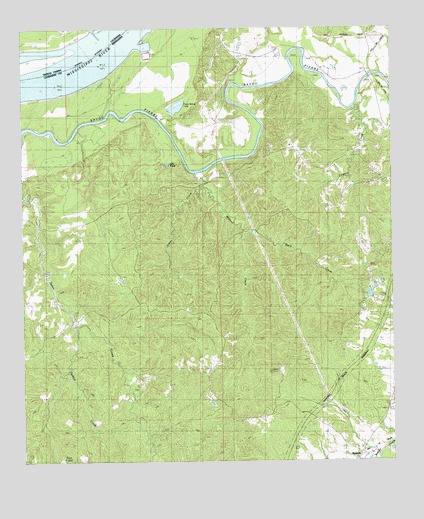 Widows Creek, MS USGS Topographic Map