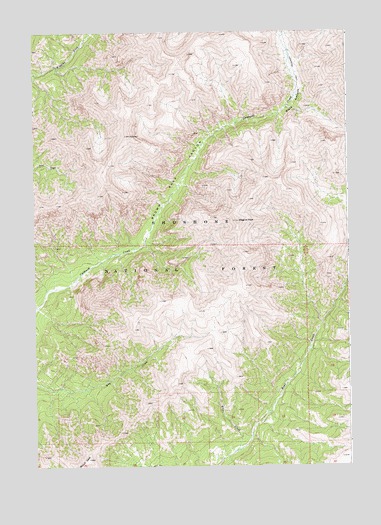 Wiggins Peak, WY USGS Topographic Map