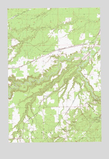 Borea, WI USGS Topographic Map