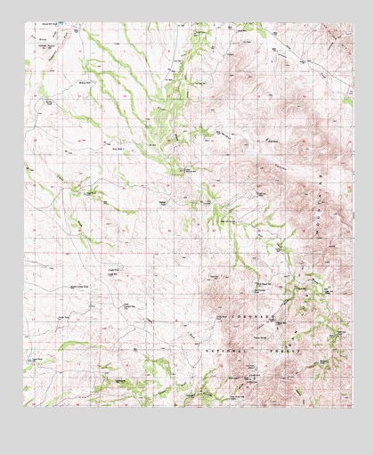 Wilbur Canyon, AZ USGS Topographic Map