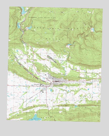 Wilburton, OK USGS Topographic Map