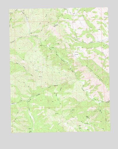 Wilcox Ridge, CA USGS Topographic Map