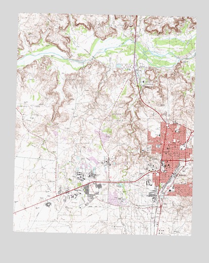 Borger, TX USGS Topographic Map
